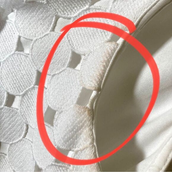 Calvin Klein White Sleeveless Dress Size 8 - Picture 5 of 7